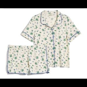 Madewell Palm Print Short Pajamas (NWT)